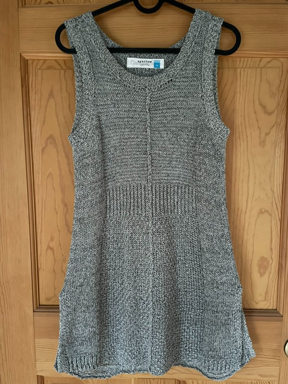 Sparrow Sleeveless knitted long tunic sweater